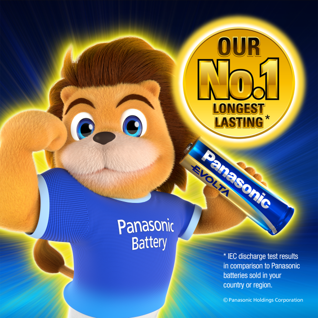 Panasonic's longest lasting alkaline battery